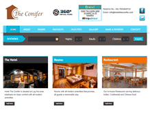 Tablet Screenshot of hoteltheconifer.com